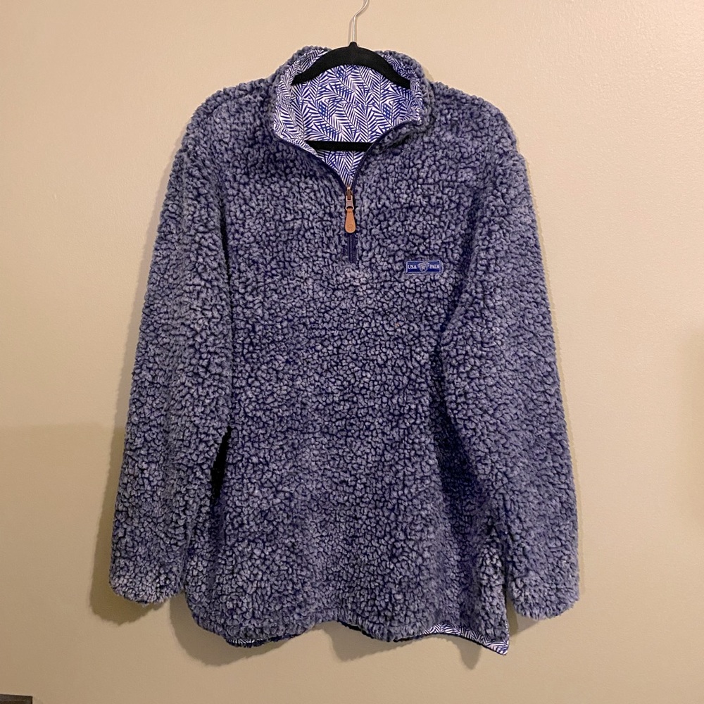 USA Palm Men’s Gray Reversible Sherpa